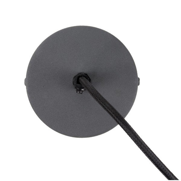 Melna piekaramā lampa ar koka detaļām Leitmotiv Farm, ⌀ 30 cm-image-1