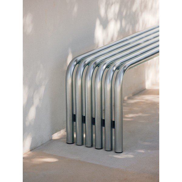 Sudraba krāsas metāla dārza sols Nokk – noo.ma-image-3