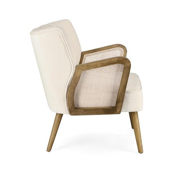 Bēšs samta atpūtas krēsls Virna – Bizzotto-image-3