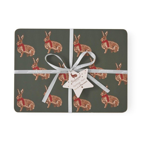 Korķa galda paliktņi (4 gab.) 21,5x29 cm Heritage Hare – Cooksmart ®