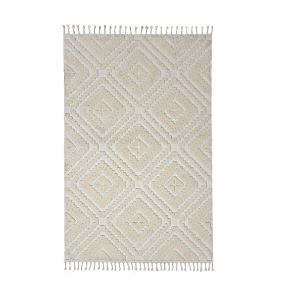 Krēmkrāsas paklājs 133x190 cm Diomara – Flair Rugs