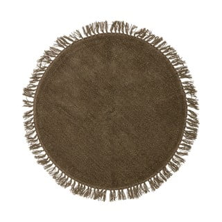 Apaļš brūns vilnas paklājs ø 110 cm Lenea – Bloomingville