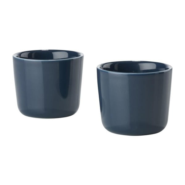 2 tumši zilu keramikas termo krūžu komplekts Zone Singles