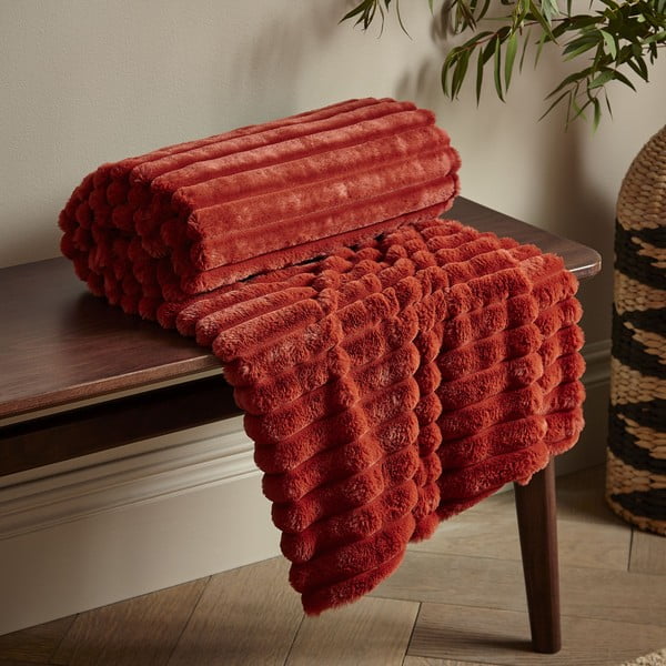 Mikroplīša pleds 130x170 cm Cosy Ribbed – Catherine Lansfield-image-1