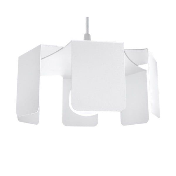 Balta piekaramā lampa ar metāla abažūru ø 24 cm Rossario – Sollux-image-2