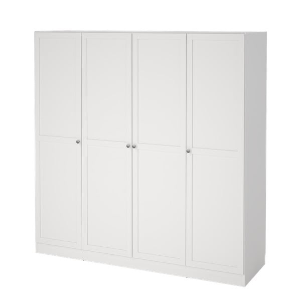 Balts drēbju skapis 195,5x200 cm Billund – Tvilum-image-4
