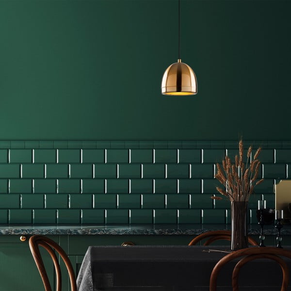 Bronzas krāsas piekaramā lampa ar metāla abažūru ø 17 cm Mugo – Opviq lights-image-2