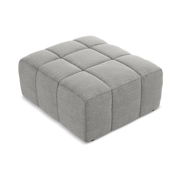 Pelēks kāju soliņš no buklē auduma Aloha – Makamii-image-2