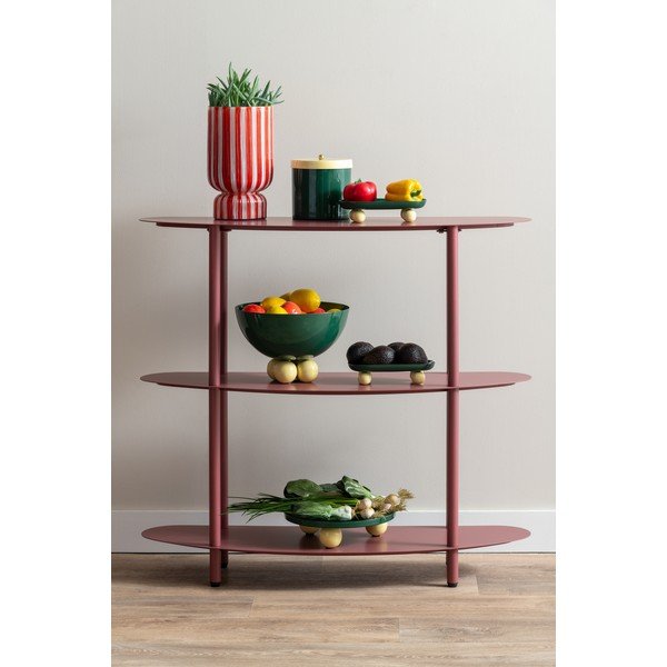 Sarkana stikla vāze (augstums 26 cm) Rayado Retro – PT LIVING-image-2