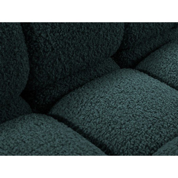 Zaļganzils modulārais dīvāns no buklē auduma 188 cm – Micadoni -image-3