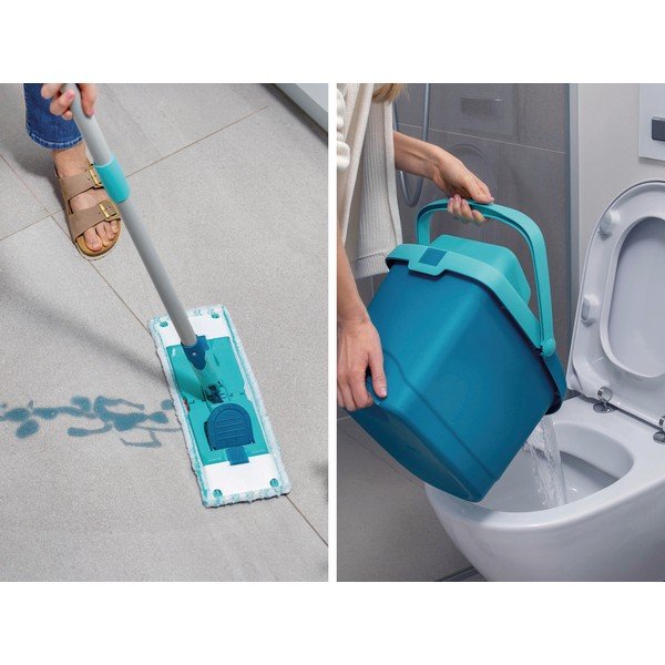 Grīdas mazgāšanas slota ar spaini PowerClean M – LEIFHEIT-image-1