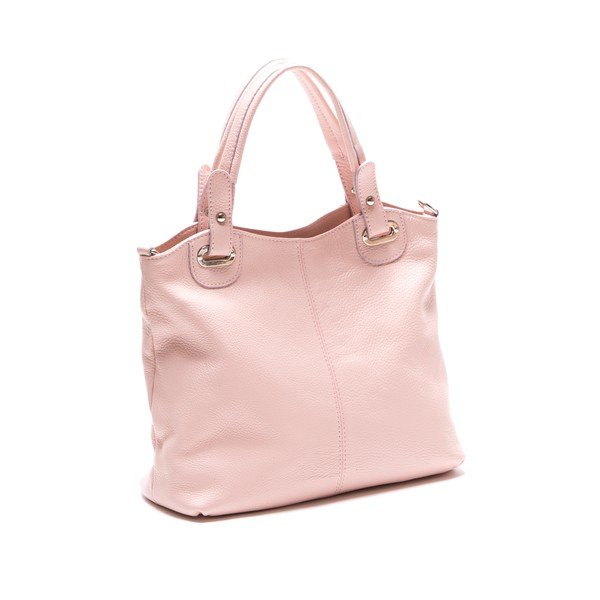 Luisa Vanini ādas rokassoma 1103, rozā krāsā-image-2