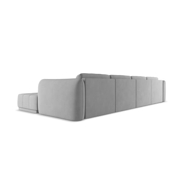 Gaiši pelēks stūra dīvāns Hoku – Makamii-image-3