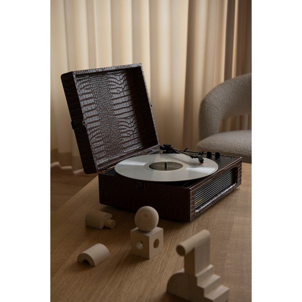 Brūns plašu atskaņotājs Crosley Voyager Croc-image-1