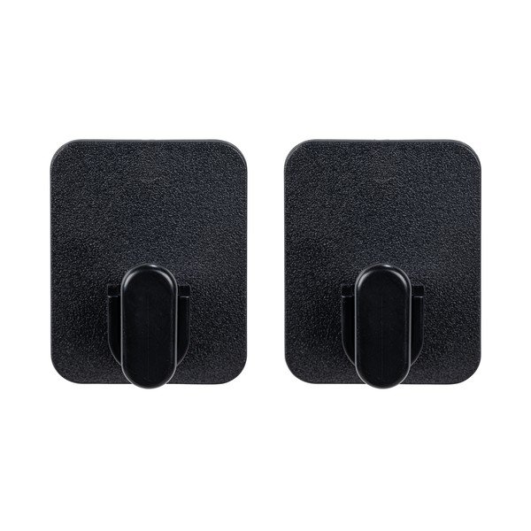 Melni plastmasas āķi ar uzstādīšanu bez urbšanas (2 gab.) Parma – Allstar-image-3