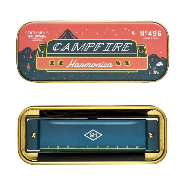 Zilā harmonika skārda kastītē Gentlemen´s Hardware-image-1
