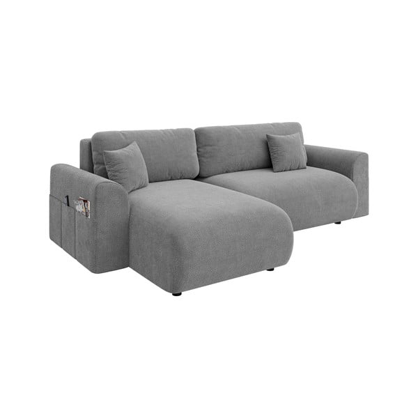 Pelēks salokāms stūra dīvāns (ar maināmu stūri) Lorine – Ropez-image-3