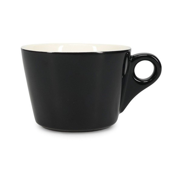 Melna porcelāna tasīte latte kafijai 280 ml Barista – BonBistro