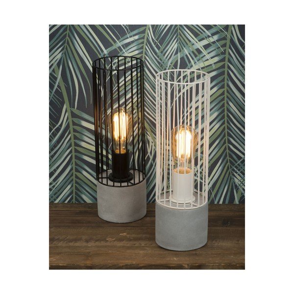 Melna galda lampa ar betona pamatni Citylights Memphis-image-1