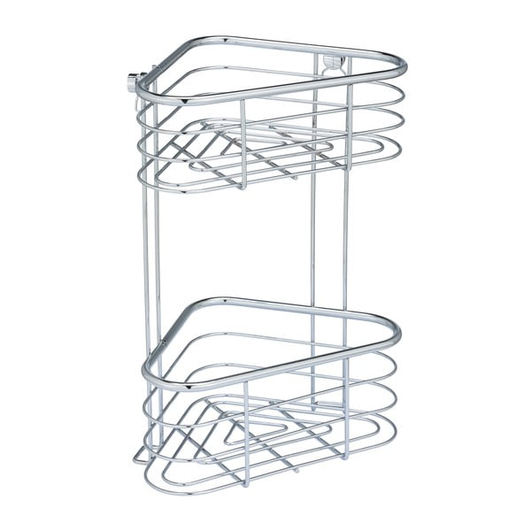 Sudraba krāsas stūra dušas plaukts Wenko Trestina, 25 x 35 cm-image-3