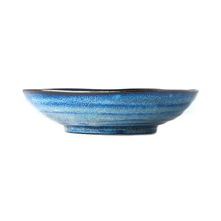Zils keramikas dziļais šķīvis MIJ Indigo, ø 21 cm
