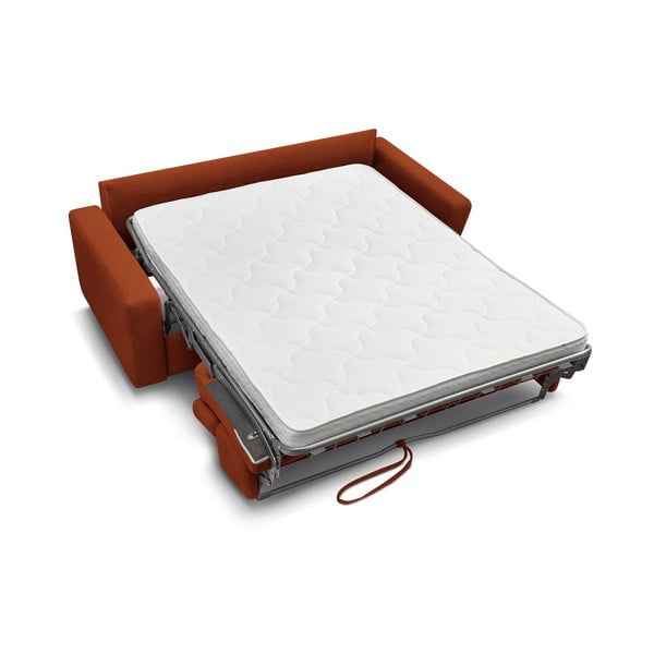 Ķieģeļu sarkans salokāms dīvāns 195 cm Monaco – Bobochic Paris-image-4