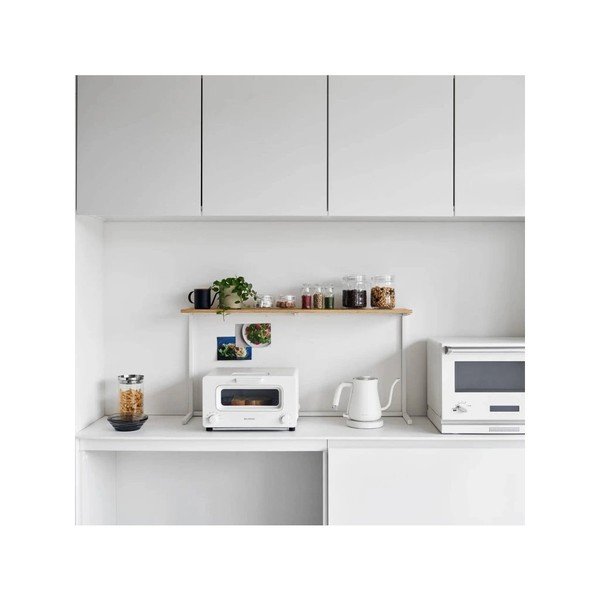 Balts/dabīga toņa koka papildu virtuves plaukts 28,5x8,5 cm Tower – YAMAZAKI-image-4