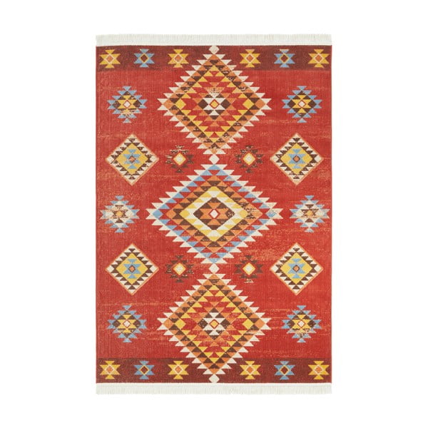 Sarkans paklājs ar pārstrādātu kokvilnu sastāvā Nouristan, 200 x 290 cm