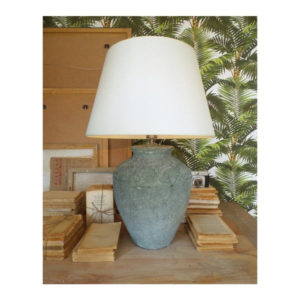 Keramikas galda lampa Orchidea Milano Saint Tropes Greenish Grey, ⌀ 50 cm