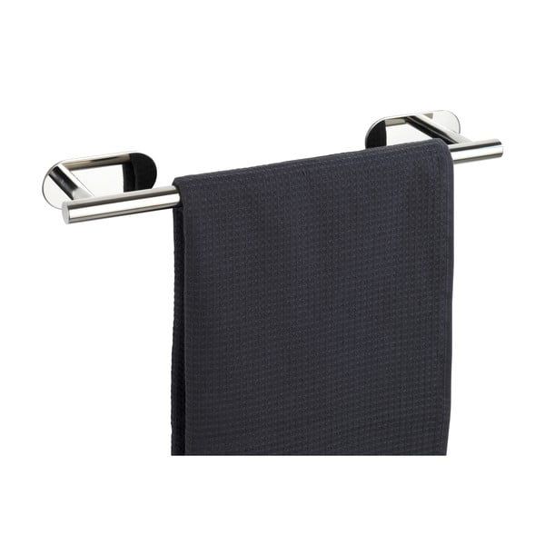 Spīdīgs nerūsējošā tērauda sienas dvieļu turētājs Wenko Orea Turbo-Loc®-image-1