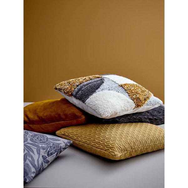 Dzeltens spilvens ar augstu kokvilnas saturu Södahl Klara, 40 x 60 cm-image-4