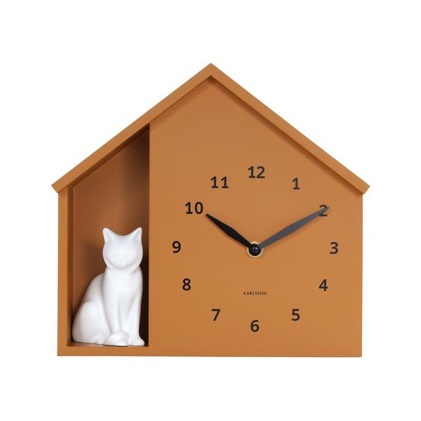 Sienas pulkstenis Sitting Cat – Karlsson