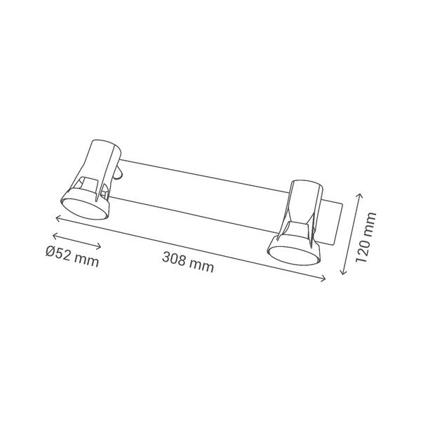 Sienas lampa ar 2 lampām SULION Kody-image-2