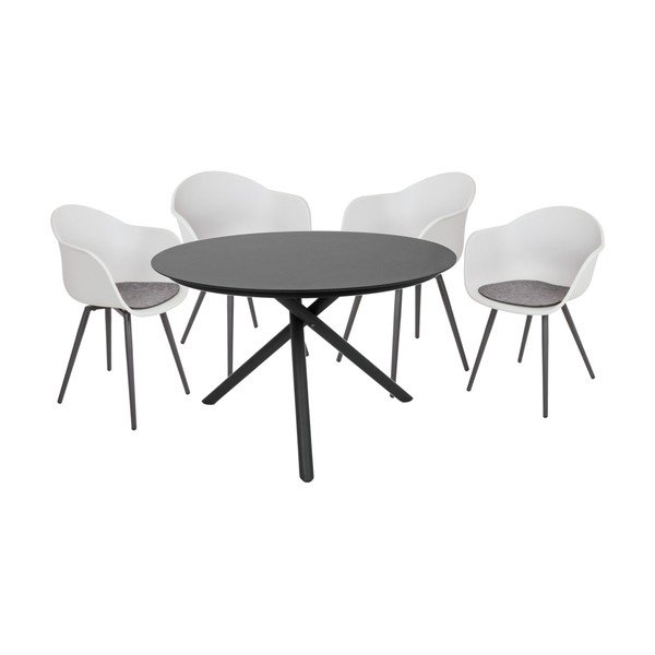 Pelēks plastmasas dārza krēsls Zara – Garden Pleasure-image-2