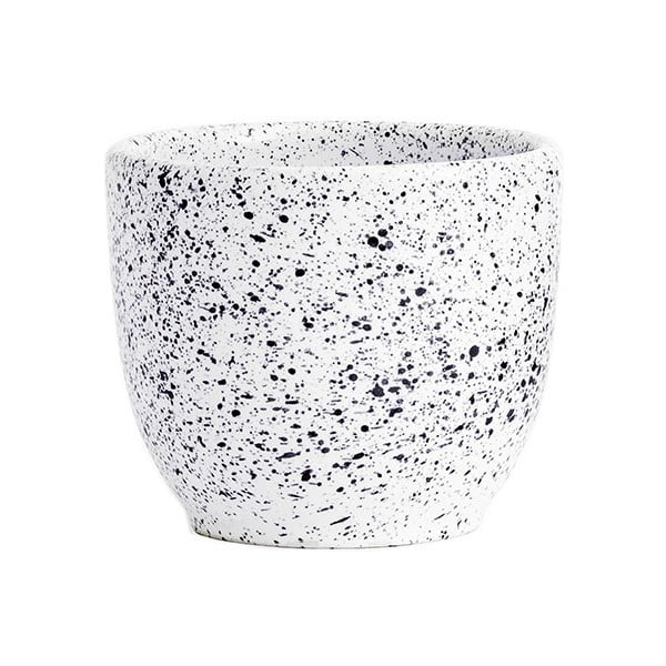 Balta un melna keramikas krūze ÅOOMI Mess, 250 ml