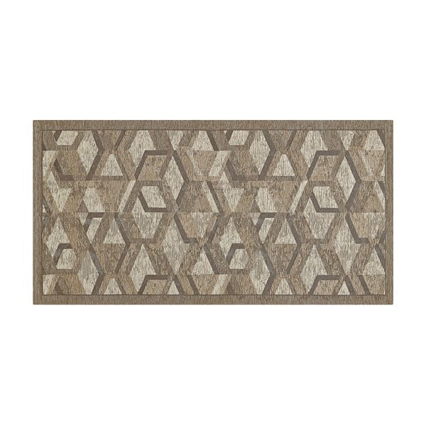 Pelēkbrūns paklājs Floorita Hypnotik, 55 x 140 cm-image-2