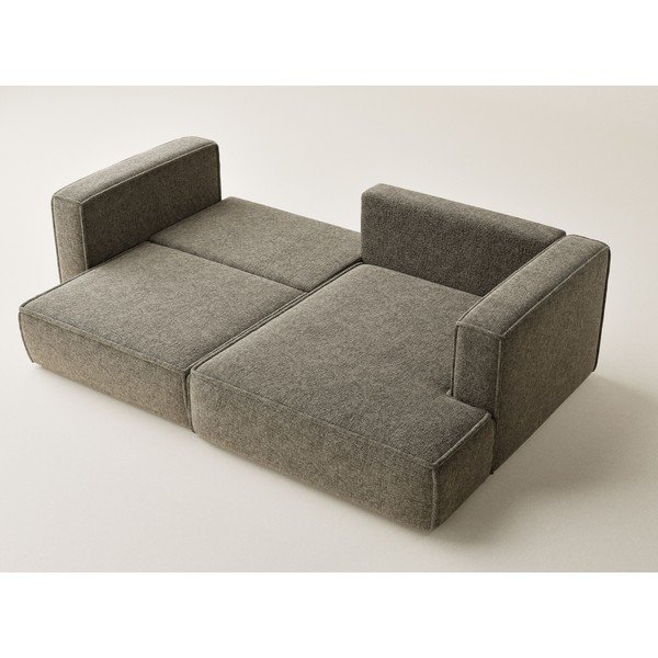 Brūns salokāms stūra dīvāns no šenila auduma ar uzglabāšanas vietu (ar labo stūri/ar zvilni) Velto – Maison de Rêve-image-3