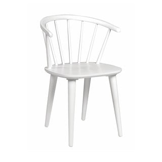 Balts kaučukkoka ēdamistabas krēsls Rowico Carmen