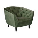 Zaļš samta atpūtas krēsls Actona Ria