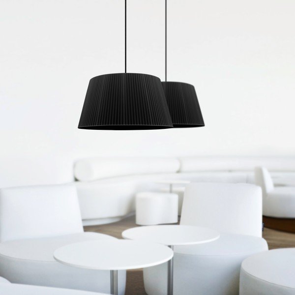 Melns divviru griestu gaismeklis Sotto Luce KAMI Elementary L 2S-image-1