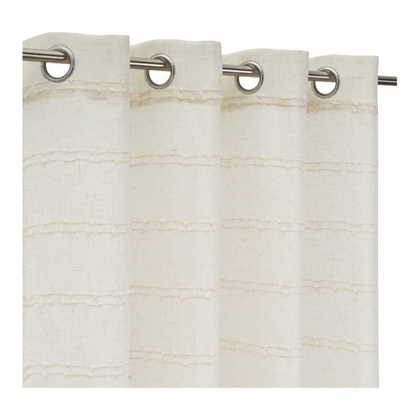 Bēšs aizkars no lina maisījuma 140x260 cm Nodes – Casa Selección-image-2