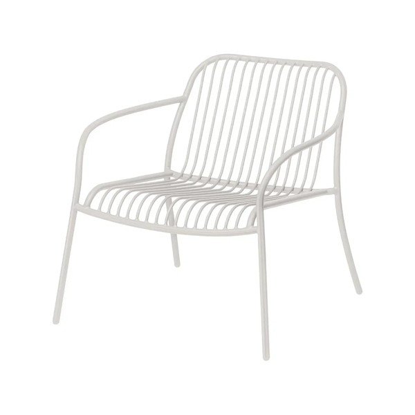Gaiši pelēks metāla dārza atpūtas krēsls Yua Wire – Blomus