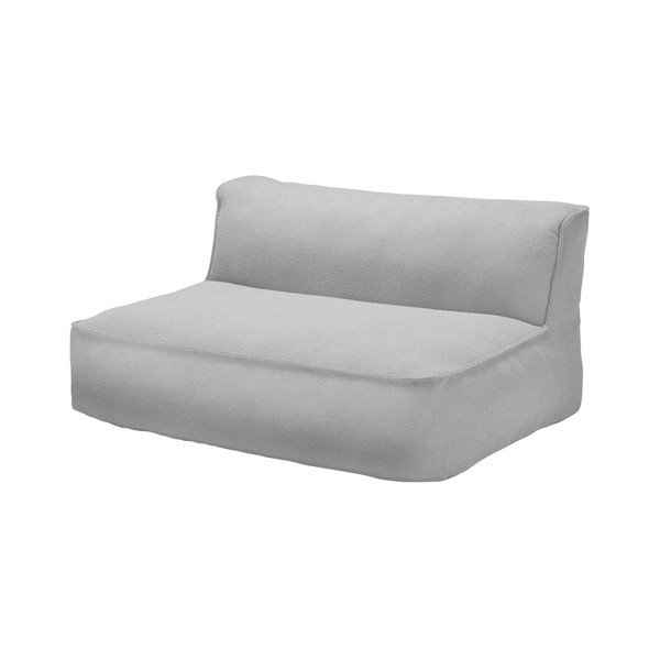 Gaiši pelēks modulārais dārza dīvāns no buklē auduma Grow – Blomus-image-1