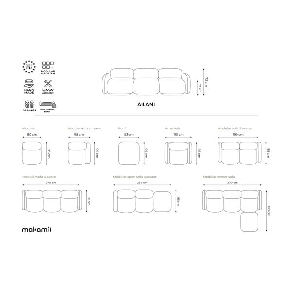 Gaiši zaļš modulārais kāju soliņš Ailani – Makamii-image-4
