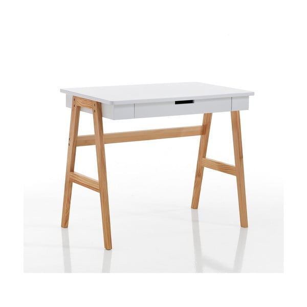 Darba galds ar baltu galda virsmu 55x90 cm Karro – Tomasucci