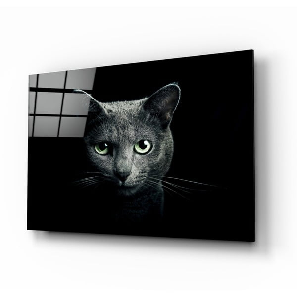 Stikla glezna Insigne Cat, 110 x 70 cm