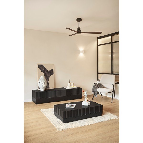 Melns žurnālu galdiņš ar 2 atvilktnēm Teulat Doric-image-1