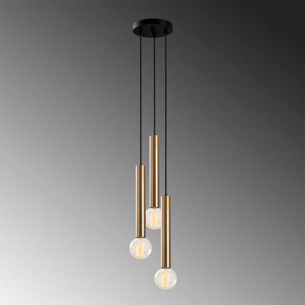 Zelta krāsas piekaramā lampa ø 22 cm Tempo – Opviq lights-image-3