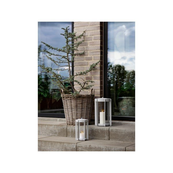 Gaiši pelēka LED laterna ar USB (augstums 25 cm) Firefly – Zone-image-2