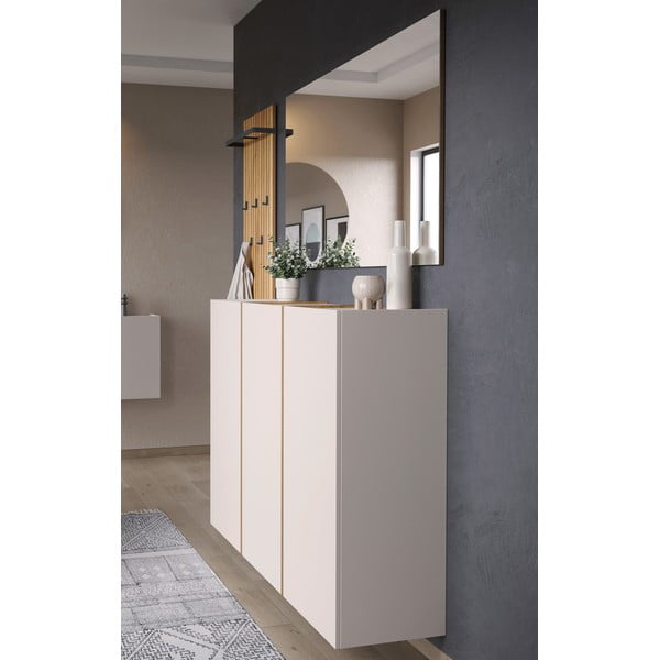 Dabīga toņa sienas pakaramais ar ozolkoka imitāciju 46 cm Libbiano – Germania-image-1